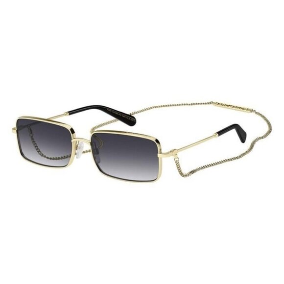 New MARC JACOBS Gold Square Marc 771/N/S RHL9O Sunglasses Women - Picture 1 of 4